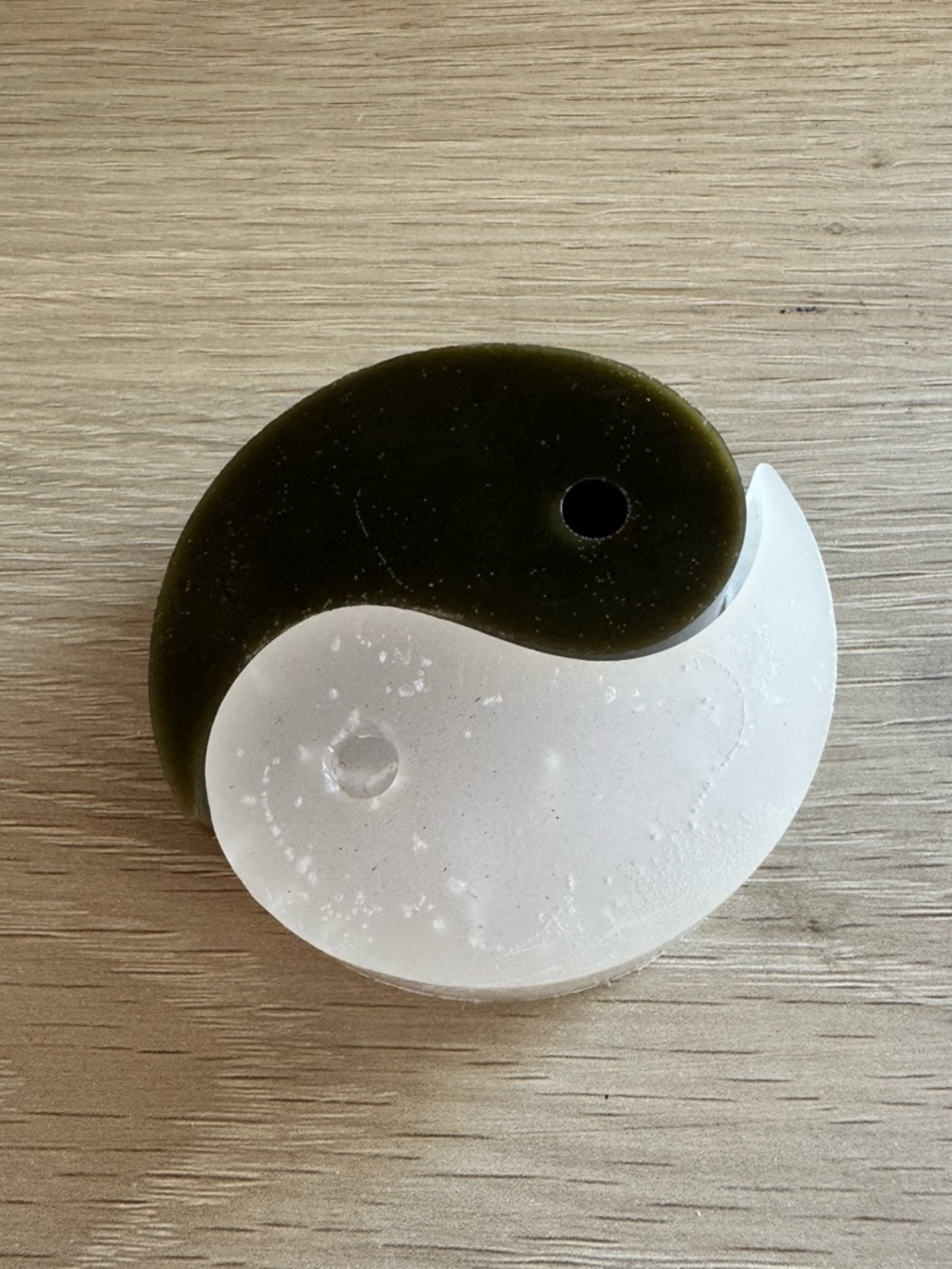 Handcrafted Yin Yang Decorative Candle - Black & White